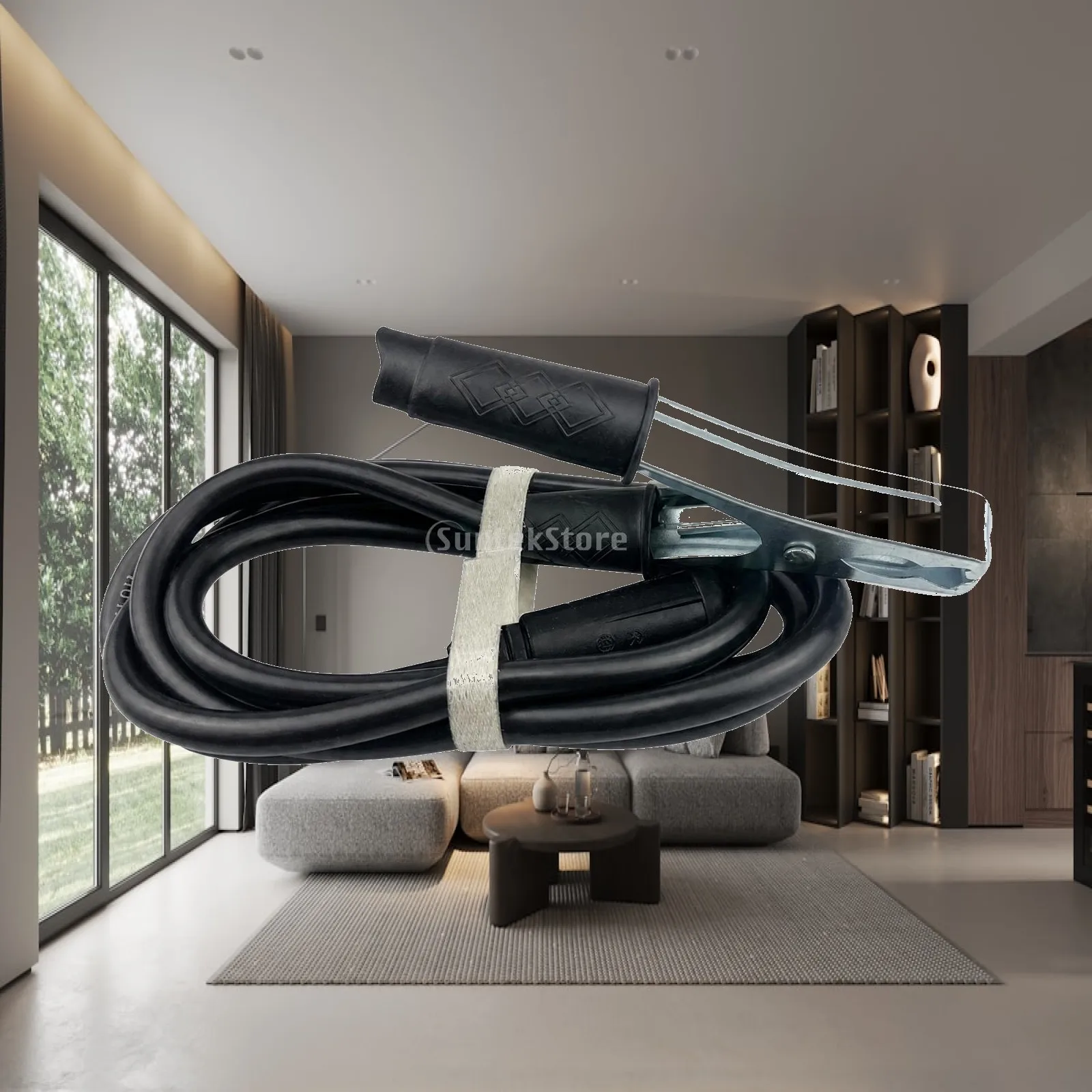 Aluminum Alloy Ground Clamp 2M Welding Cable Lead for Metalwork Connection Jobs Light Medium Duty Use