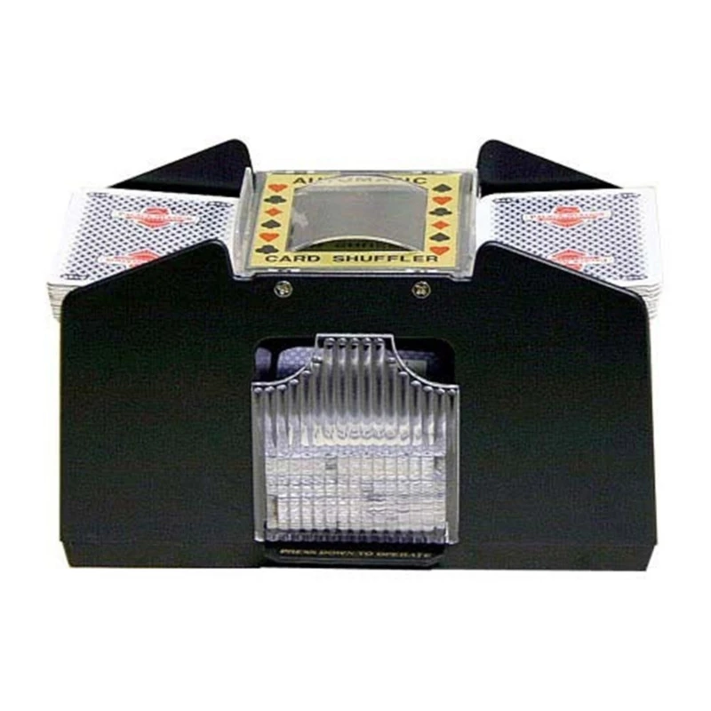 4decks Automatic Card Shuffler Automatic Playing Cards Shuffler Mixer Games Card Sorter Machine Dispenser for Travel