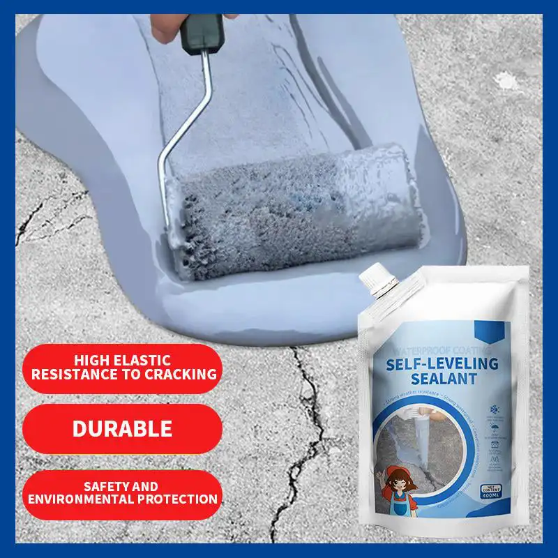 

400ml Grouting Adhesive Waterproof Crack Sealing Adhesive Wall Floor Crack Repair Plugging Sealant Black/Gray