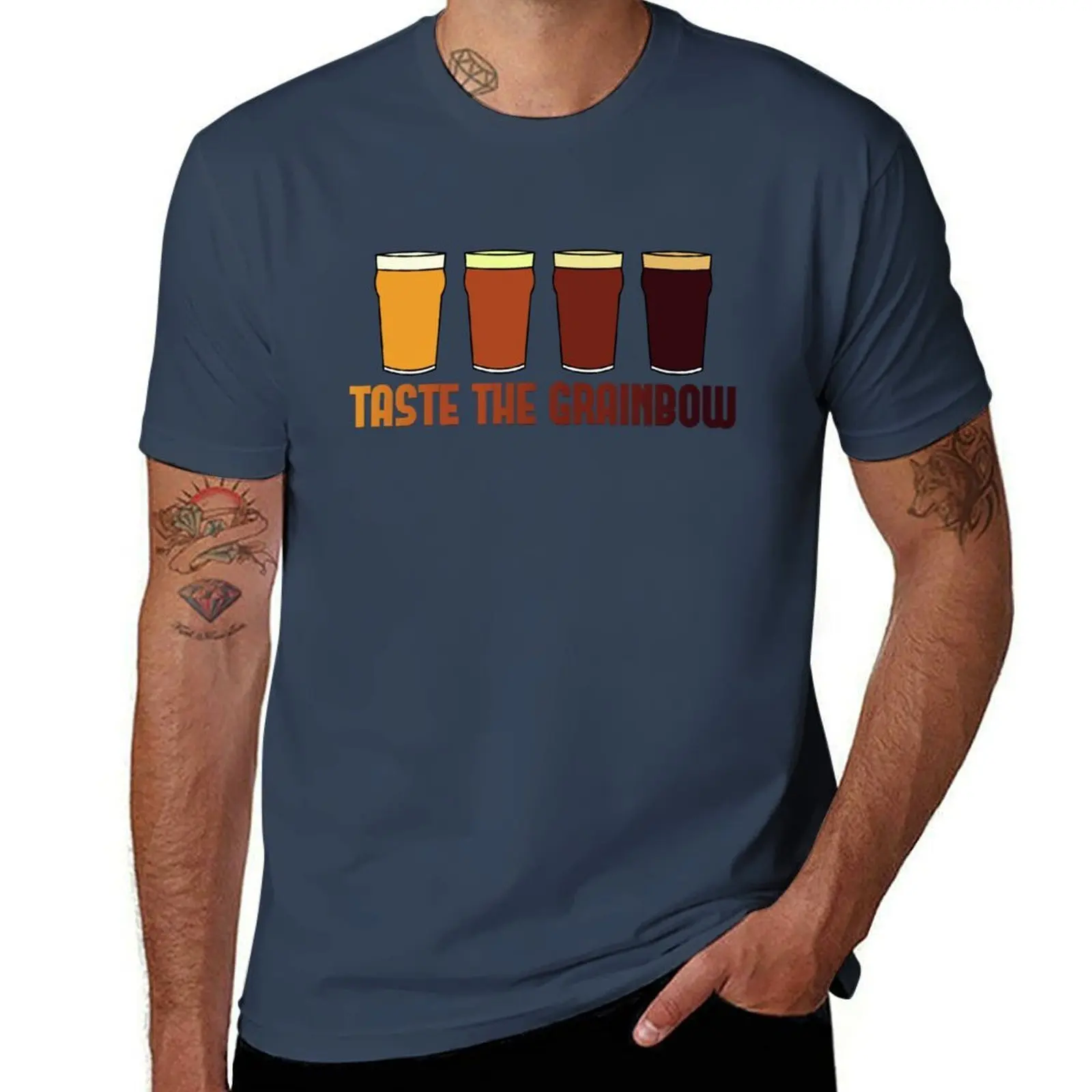 

Taste the Grainbow T-Shirt Casual Fashion Short Sleeve Cotton T-Shirt