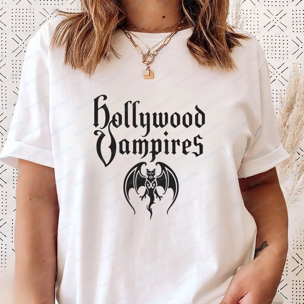 Hollywood Vampires - Unique Casual Fashion Fun Genderless Classic Short-Sleeved T-Shirt for Both Men and Women