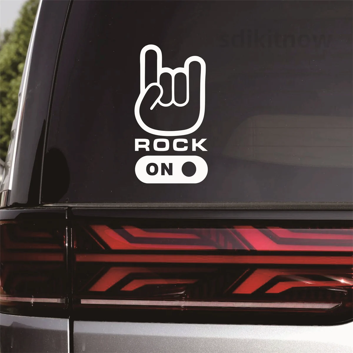 Universal Auto Windows Door Body PVC Decal Car Styling Sticker Hand Sign Hard Rock Heavy metal Music Decoration vinyl Styling