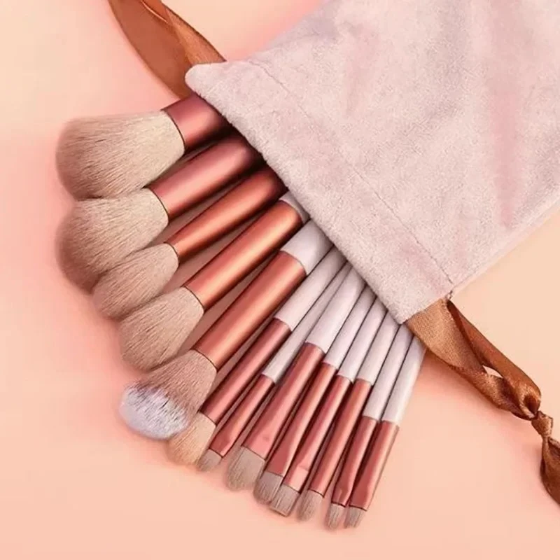 도매 13종 메이크업 브러쉬 세트 – 동물 실험 없는 합성 브러쉬, 뷰티 매장용 대량