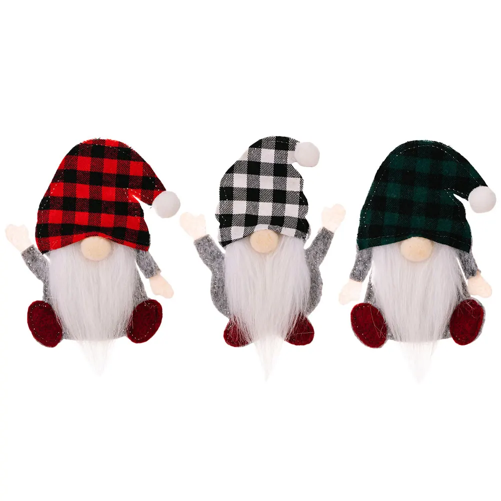 

3Pcs Christmas Silverware Holders Gnome Cutlery Covers Xmas Dinner Fork Spoon Holder Party