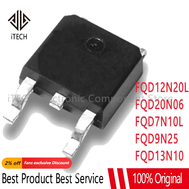 5pcs FQD12N20L TO252 TO-252 FQD12N20 12N20 FQD20N06 20N06 FQD7N10L FQD7N10 7N10 FQD9N25 9N25 FQD13N10