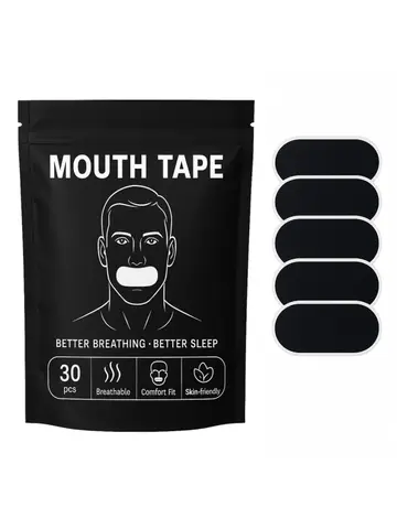 30pcs Anti-snoring mouth strips, sleep tapes, sealing patches, used to seal the mouth, transparent patches to prevent mouth brea