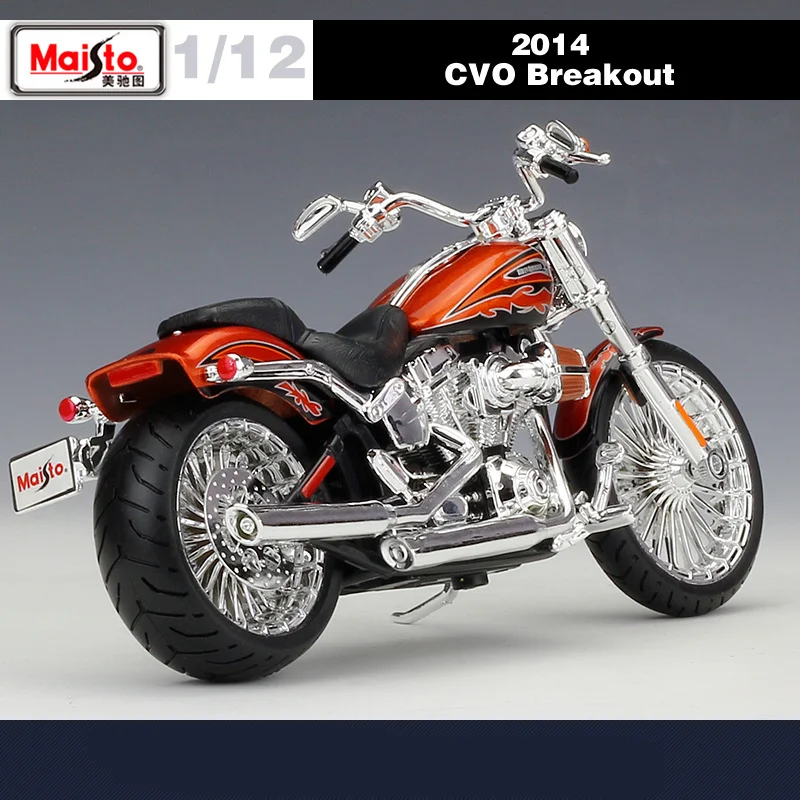 Maisto 1:12 Harley 2014 CVO BREAKOUT Alloy Racing Motorcycle Model Simulation Metal Street Motorcycle Model Childrens Toys Gifts