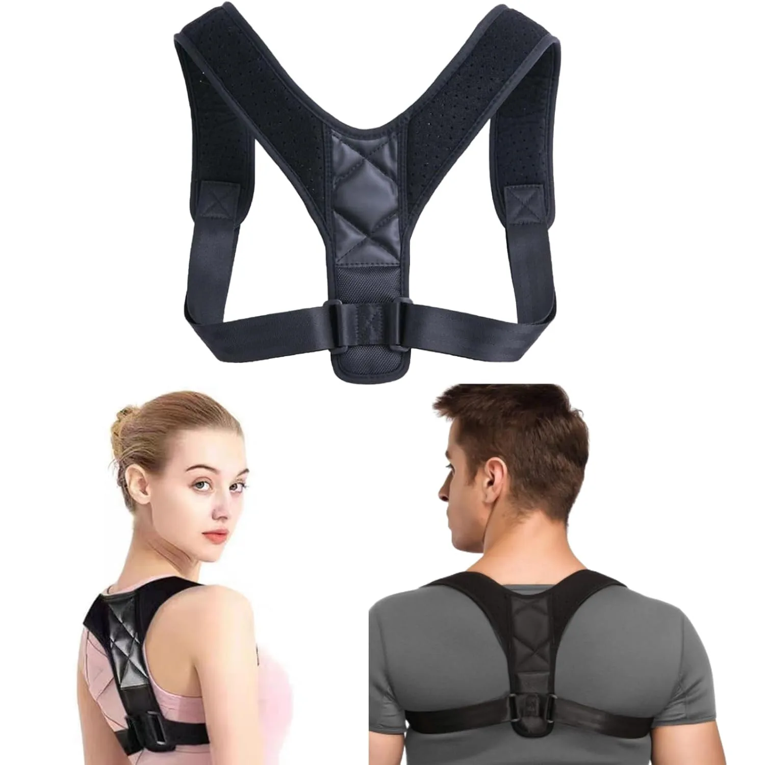 

2026 New Posture Corrector for Adults & Kids, Adjustable Back Support Belt, Invisible Spine Brace