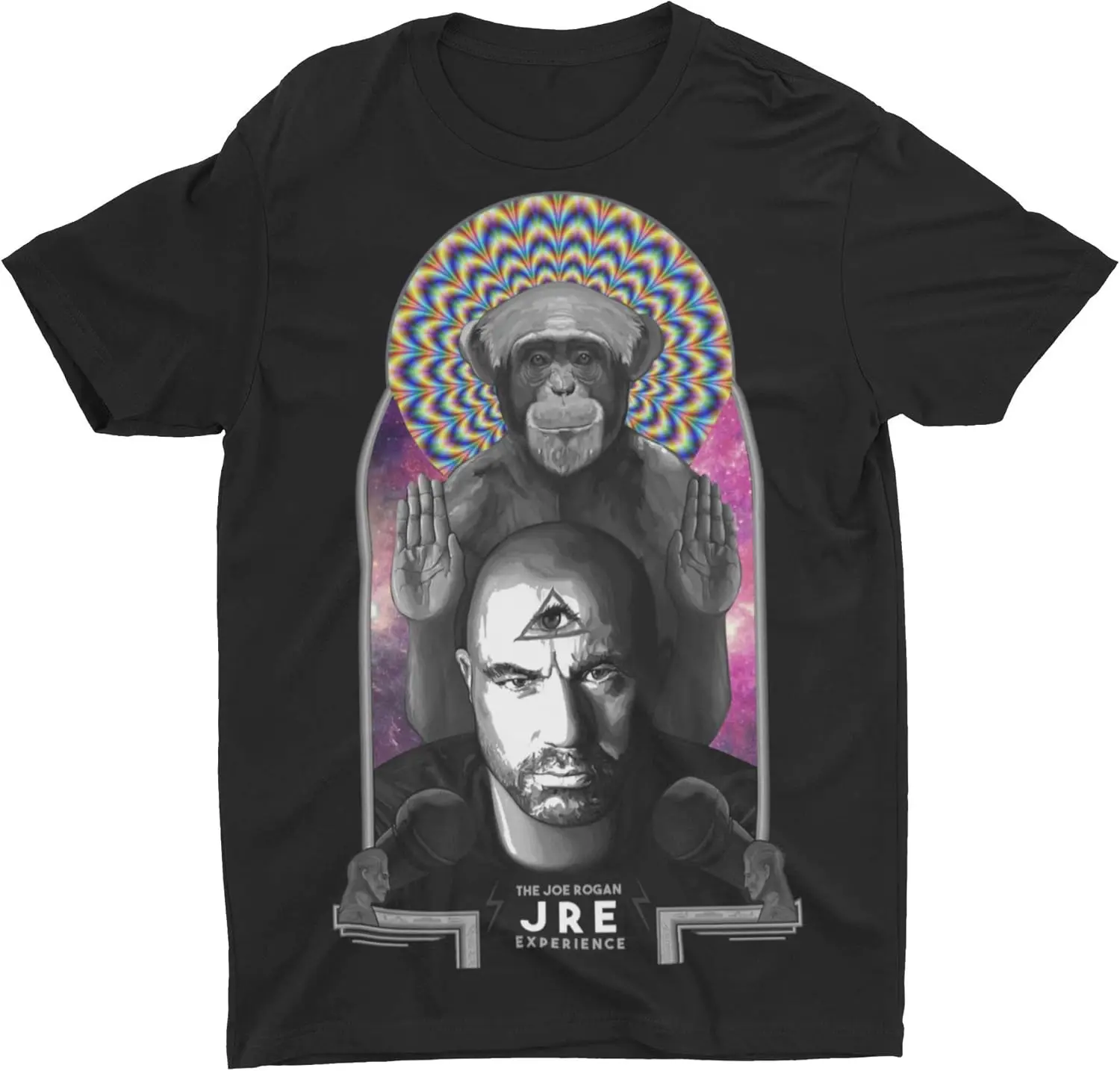 Joe Rogan JRE Podcast Psychedelic Monkey Custom DTG Printed t shirt