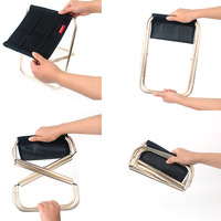 CLS Folding Camping Chair Aluminum Portable Fishing Chair 7075 Aluminum Lightweight Outdoor Folding Stool