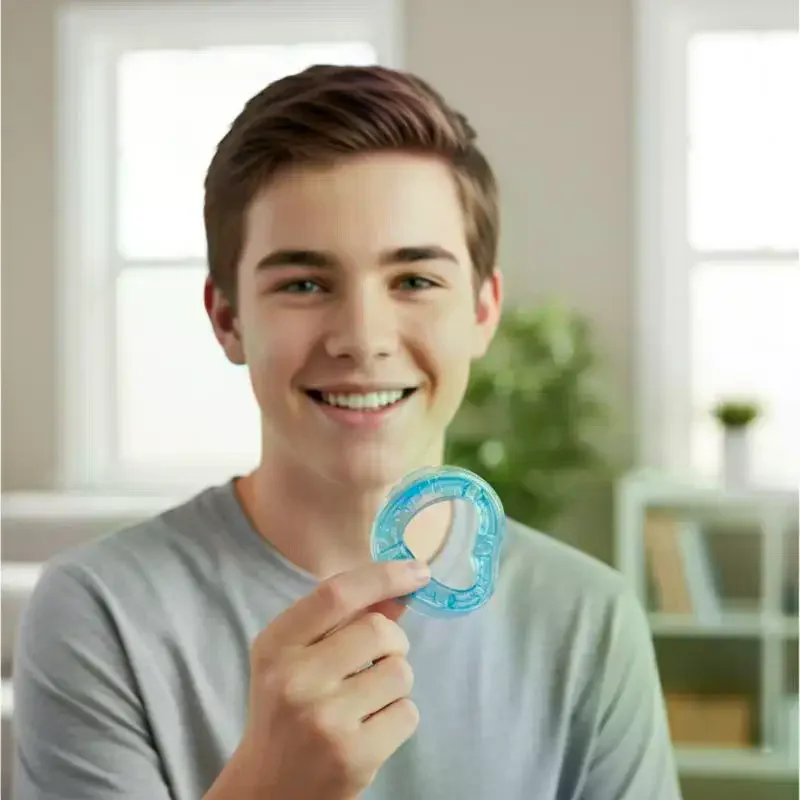 Dental Guard Night - 睡眠補助用歯ぎしり防止マウスガード、夜間の歯ぎしりやいびき対策に、カスタムフィットで歯を保護します