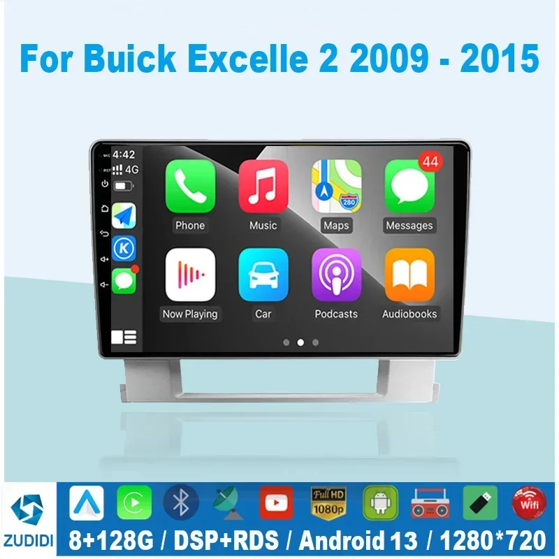 

8GRAM+128GROM Car Radio Video Player For Buick Excelle 2 2009 - 2015 For Opel Astra J 2009 - 2017 Android 12 Navigation Gps Dvd