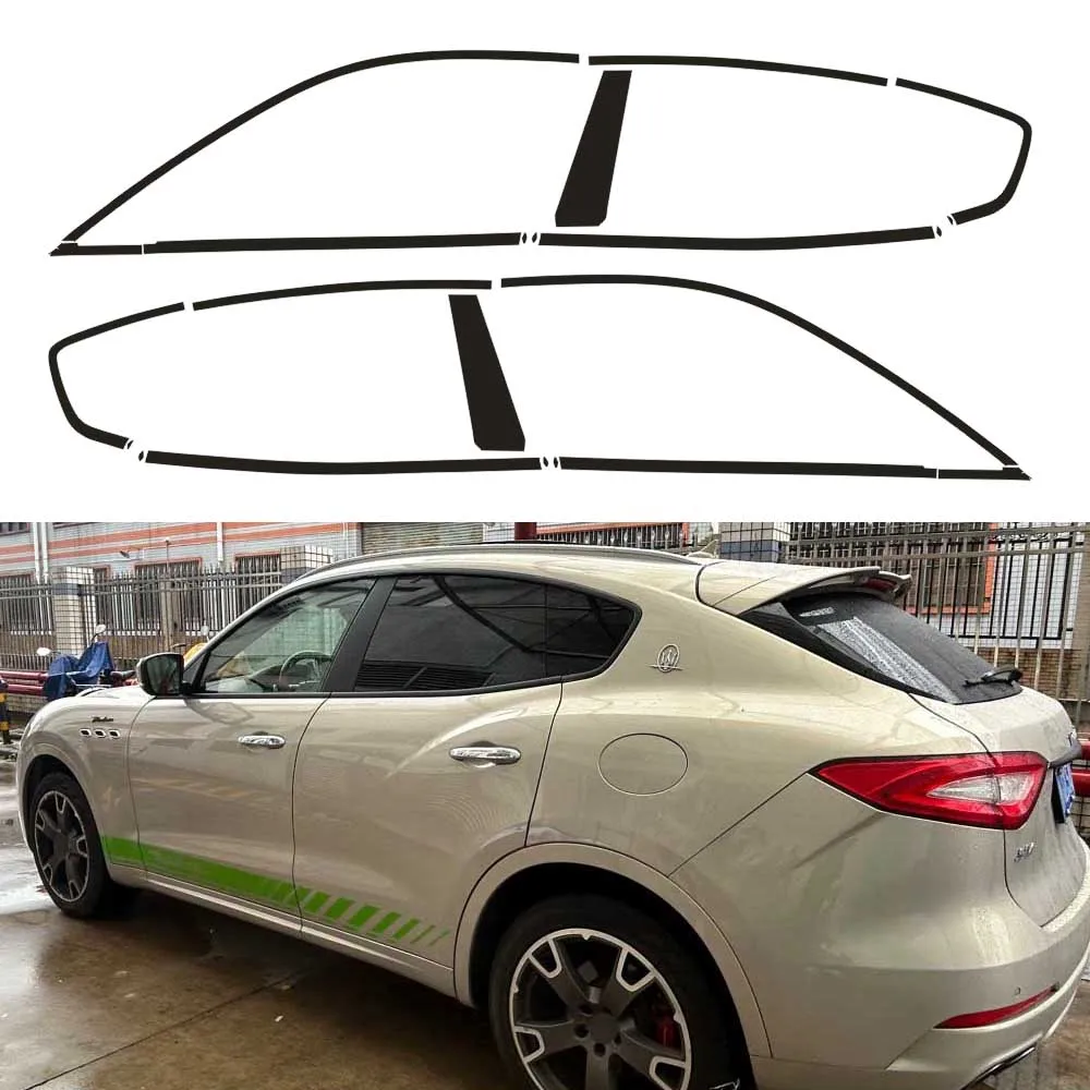 

Chrome Delete Window Trim Sticker For Maserati Levante 2016-2022 Glossy/Forged Carbon Fiber Black Exterior Decal