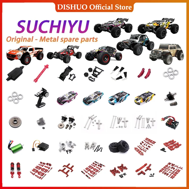 SCY 16101 16102 16103 16201 16101 Pro RC Car 1:16 Red Upgraded Metal Spare Parts Model 4WD/Original Spare Parts 6312 6313 6314