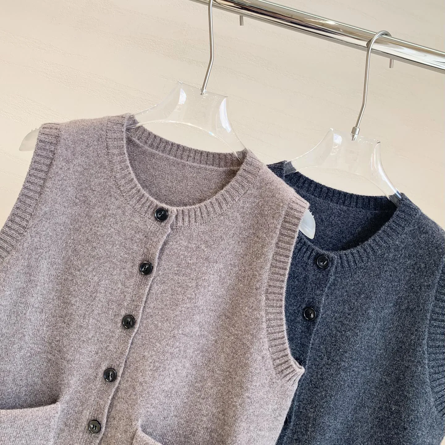 Women's Autumn and Winter New All-match Wool Knitted Vest