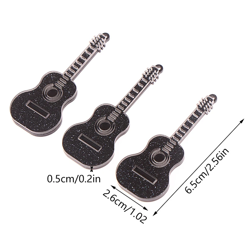 Dollhouse Miniature Guitar for Kids, Musical Instrument Toy, Furniture Accessories, Decor, 1:12