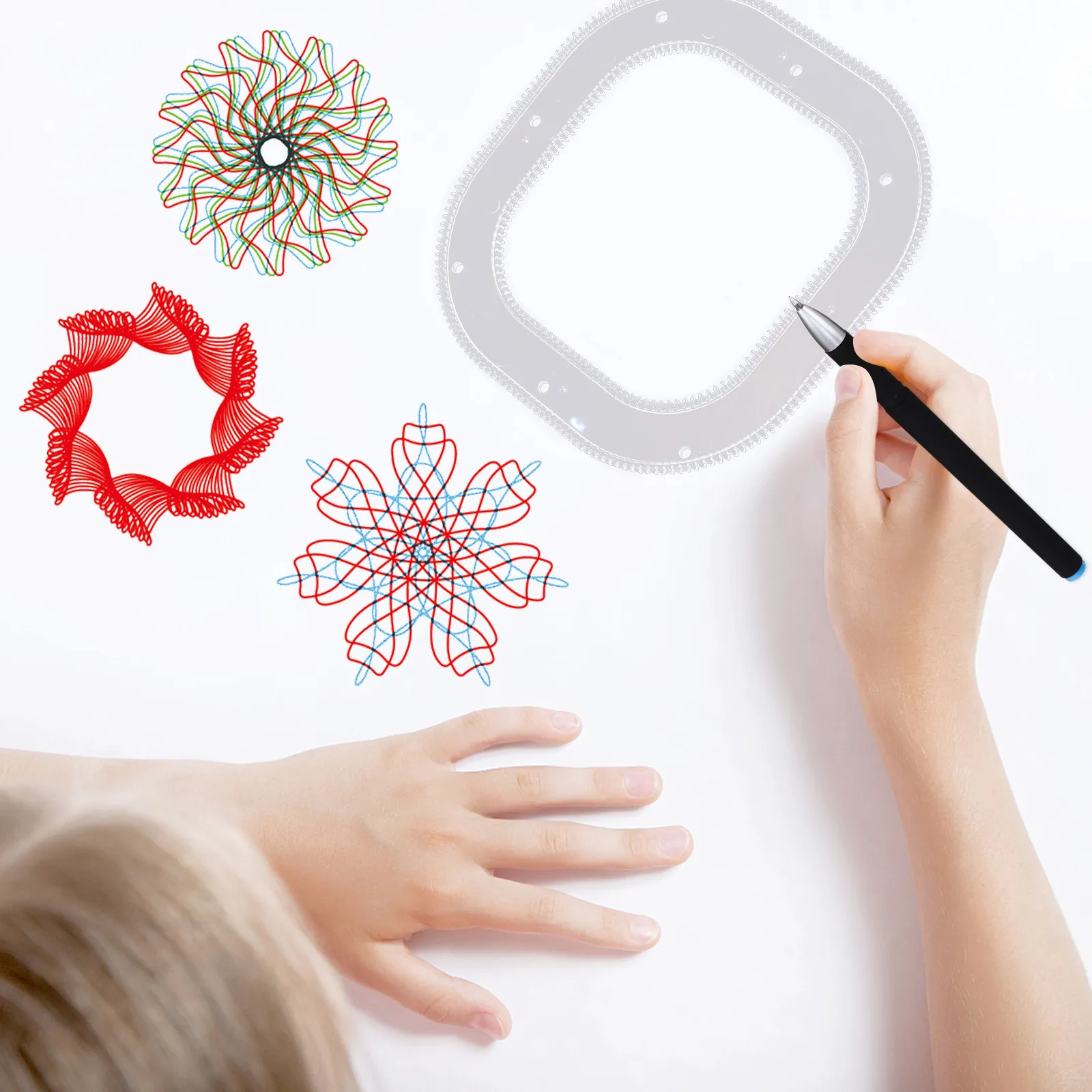 

Набор для рисования Wanhua: креативные трафареты с вырезами, простые в использовании, развивающий художественный набор для раннего обучения и творчества детей