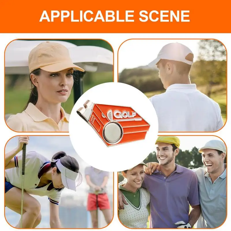 Marcatore da Golf Fun Metal Golf Hat Clip unico cappello decorativo laccato distintivo accessori da Golf per gli amanti del Golf