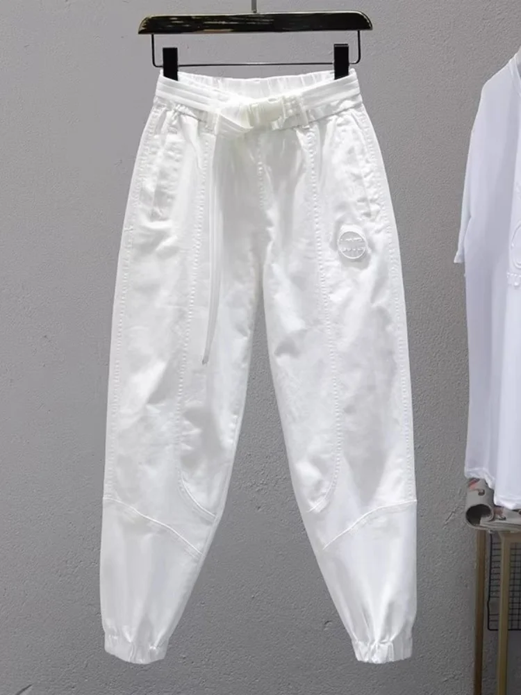 Women's Summer New Sle Casual Pants Thin Qui Dry Slimming  All-Match Trousers Trendy High Waist Straight Leg Pants