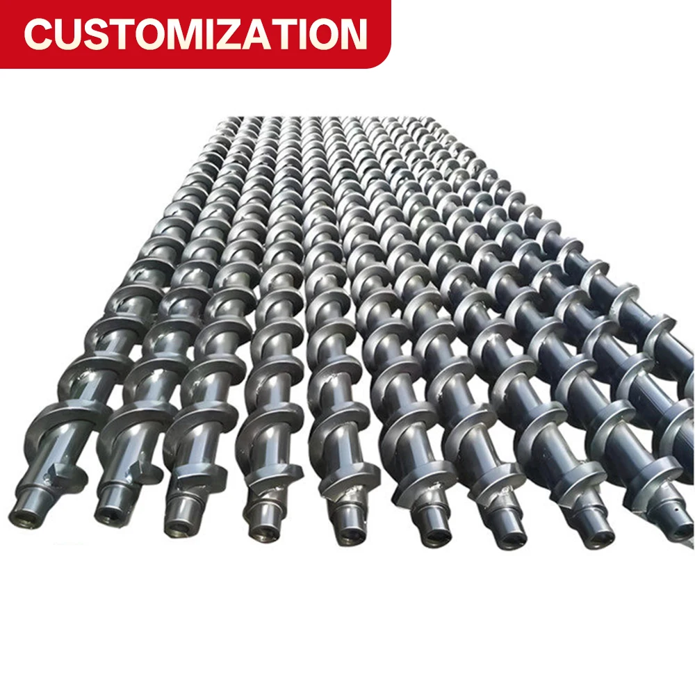 

Customized Spiral Rod Material Stainless Steel Spiral Blade Metering Mixing Conveying Extrusion Feeding Injection Molding Machin