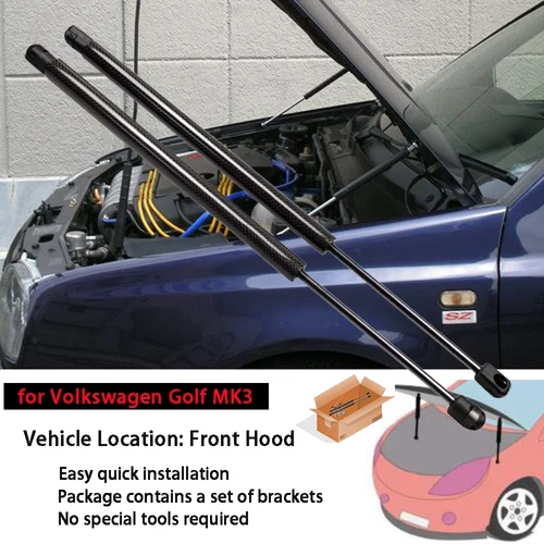 Amortiguadores para capó delantero de Volkswagen Golf MK3, accesorio de elevación de puntales de Gas modificado, accesorios de amortiguación, piezas de coche, 1991-1998