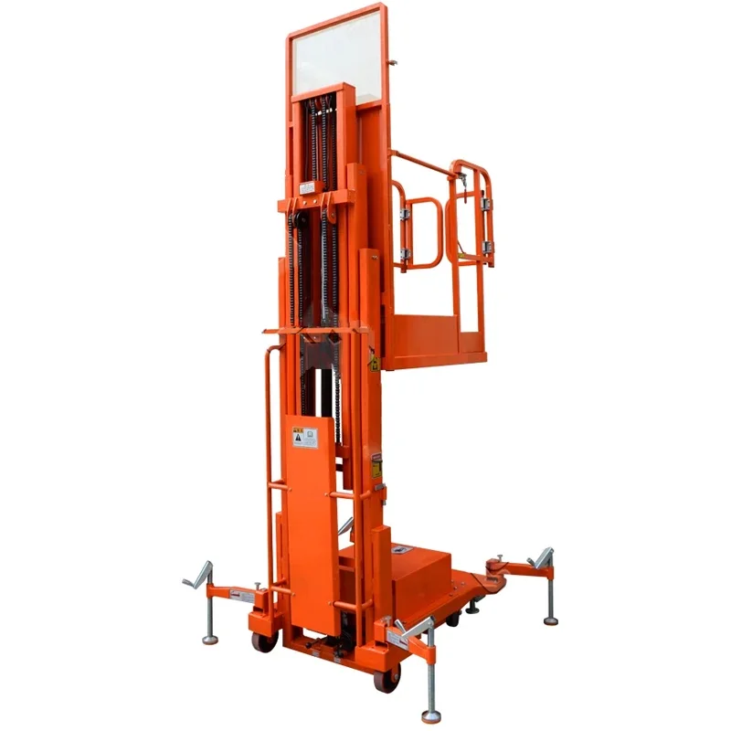 4,5 м альпинистский автомобиль для внутреннего склада 3 м электрический воздушный релалаймер мобильная подъемная платформа