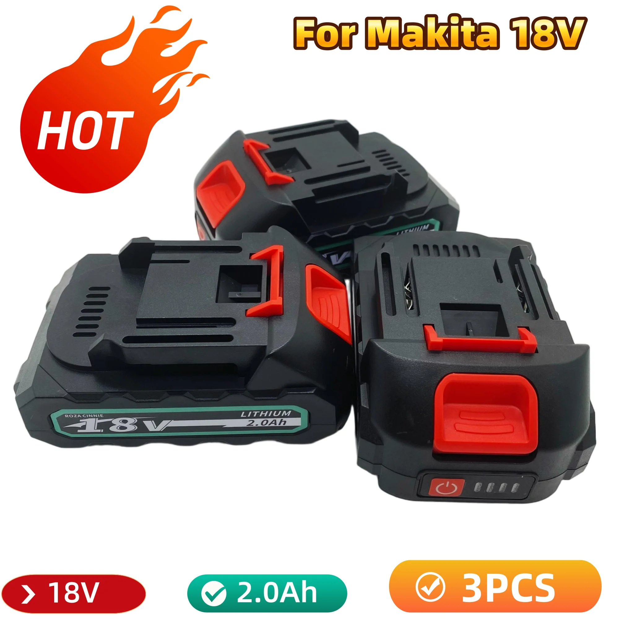 

Newest ForMakita 18V 3000mAh Rechargeable Power Tools Battery with LED Li-ion Replacement LXT BL1860B BL1860 BL1850 BL 1830