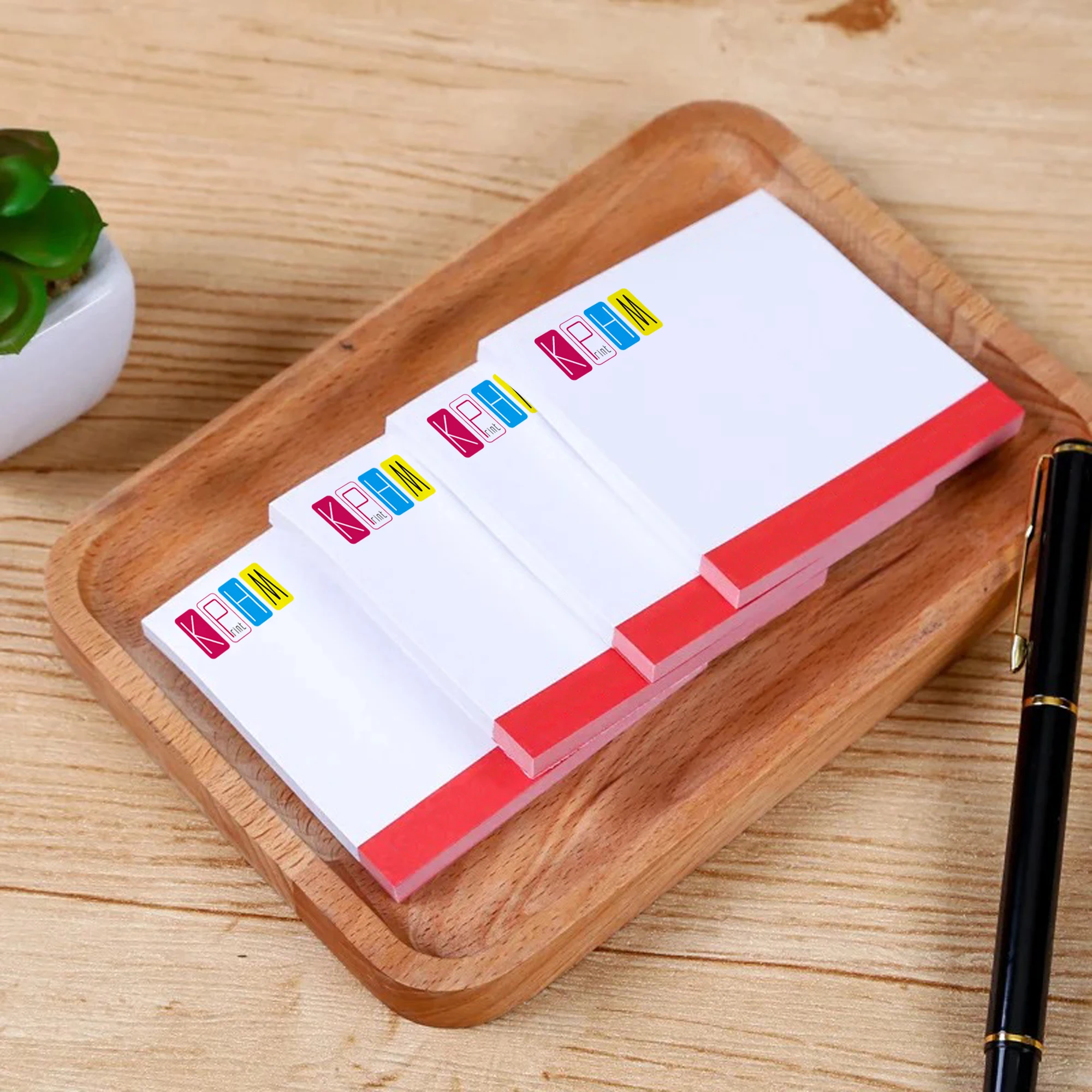 Customized LOGO Information Can Be Torn Off Note Notebooks Message Memos Student Label Refrigerator Stickers Sticky Notes