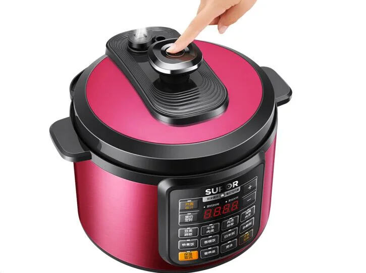 SUPOR electric pressure cooker intelligent timing CYSB50YCW10DJ-100 5L household pressure rice cooker large red home meat soup