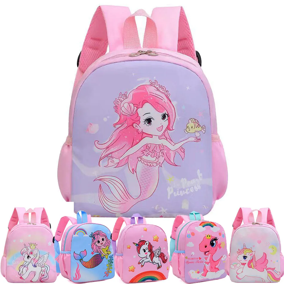 Boy Girl Bag bambini zaino per animali in età prescolare bambini asilo dinosauro unicorno sirena zaino portatile zainetto 1-6 anni