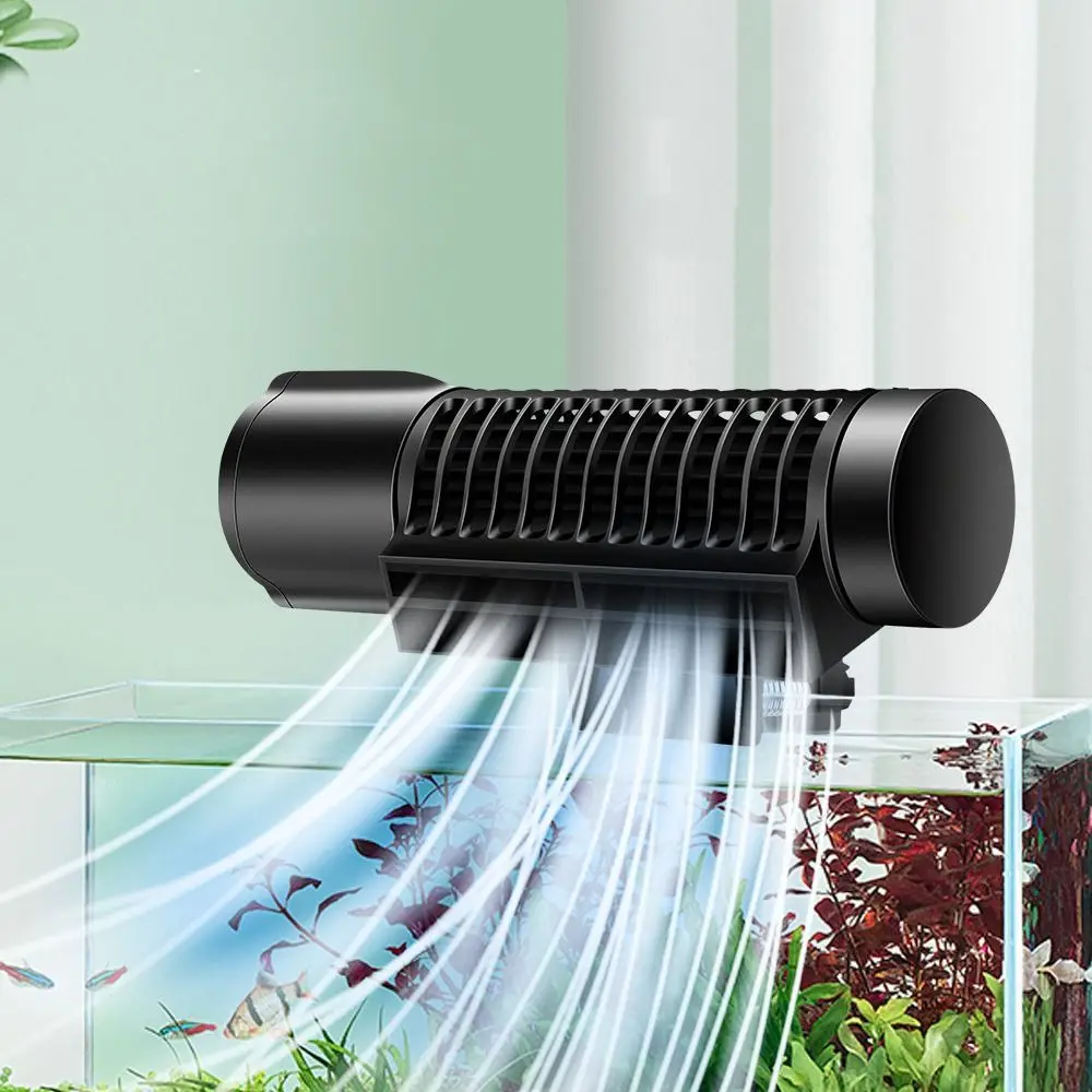 

Frequency Conversion Aquarium Cooling Fan Adjustable Mute Fish Tank Cooling Fan Black Automatic Temperature Control