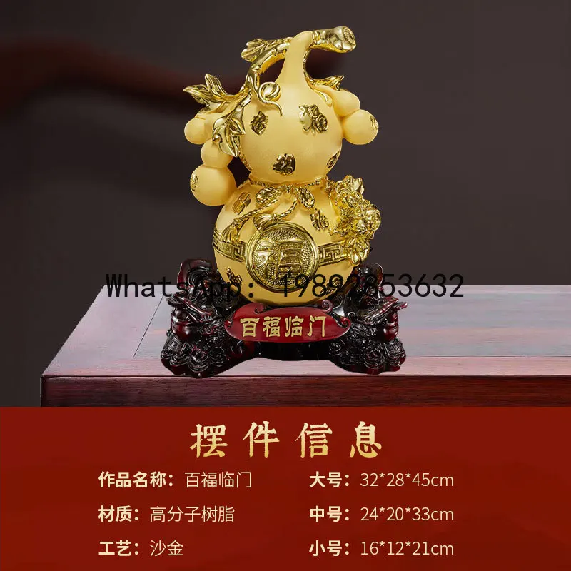 

Декоративное изделие XG-1 Baifulinmen в форме тыквы для полки в гостиной, позолоченный подарок на новоселье