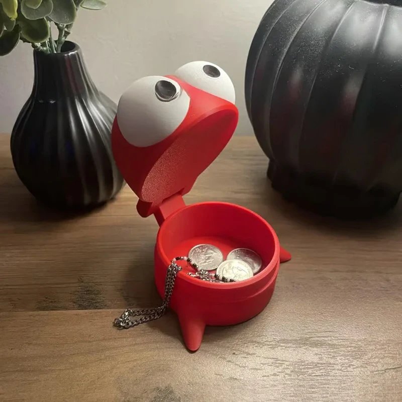 3d Printed Horror Game Robot Figurine Ornament Coin Jewelry Storage Box Creative Desktop Decoration Ornament