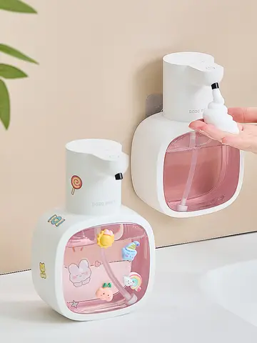 New Wall Mounted Automatic Soap Dispenser Foam Smart Hand Washing Machine 500ml Liquid Rechargeable Bathroom Induction Sensor