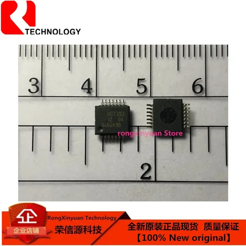 5 pcs/lot  74HCT393DB SSOP-14  74HCT393D  HCT393 74HCT393 74HCT393DB,112  Dual 4-bit binary ripple counter  100% New original