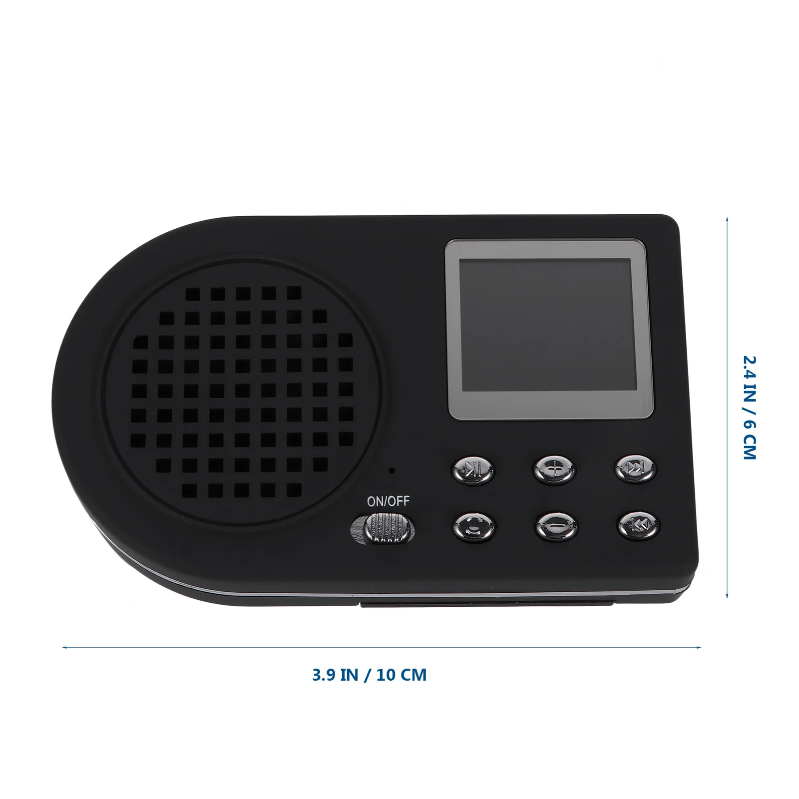 مشغل Mp3، شاشة أحادية اللون، جهاز تشغيل الموسيقى المحمول، تصميم مشبك صوت عالي الدقة للأماكن الخارجية #2