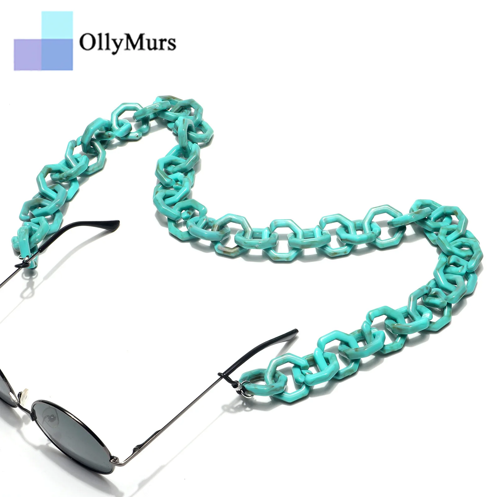 

OLLYMURS Acrylic Fashionable Thick Glasses Chain Glasses Rope Environmentally Friendly Glasses Chain Non-slip and Anti-loss