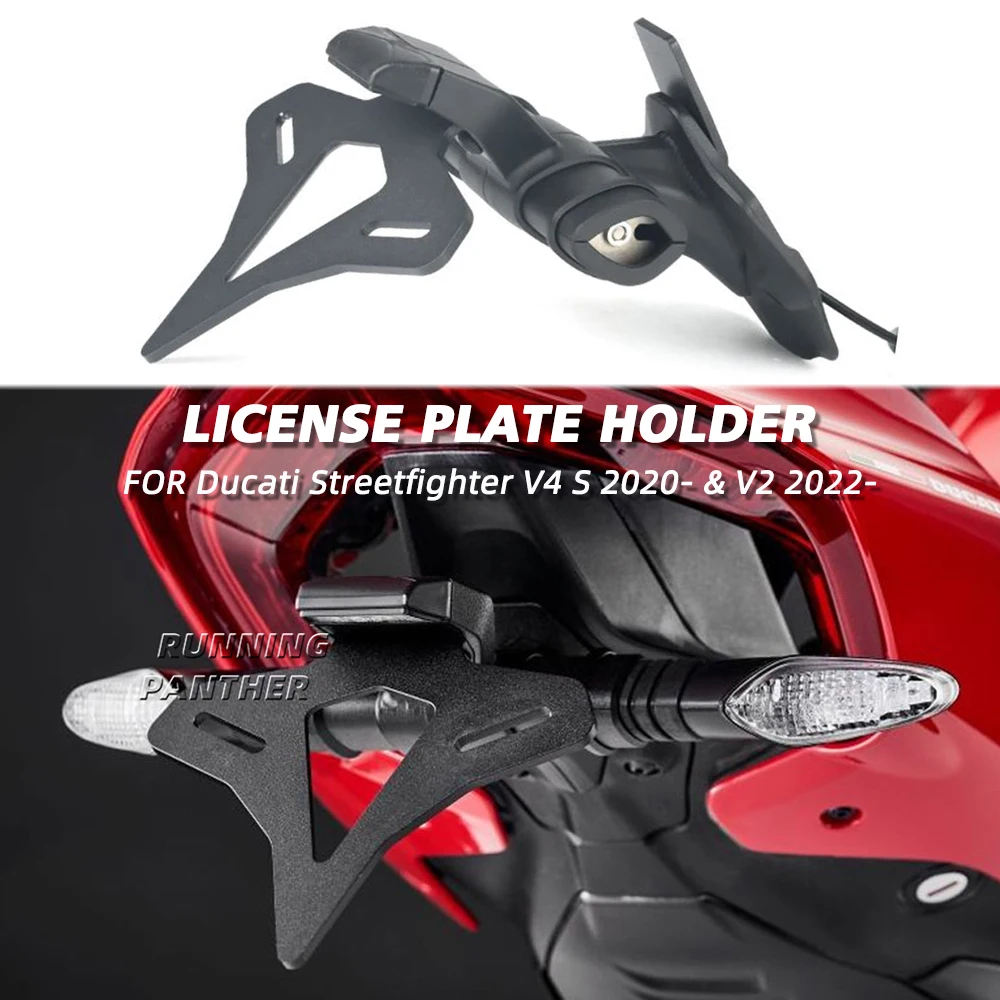 

FOR Ducati Streetfighter V4 S V4S V2 v2 Motorcycle Accessories Rear Short Tail Stock License Plate Holder Tailstock Frame Bracke