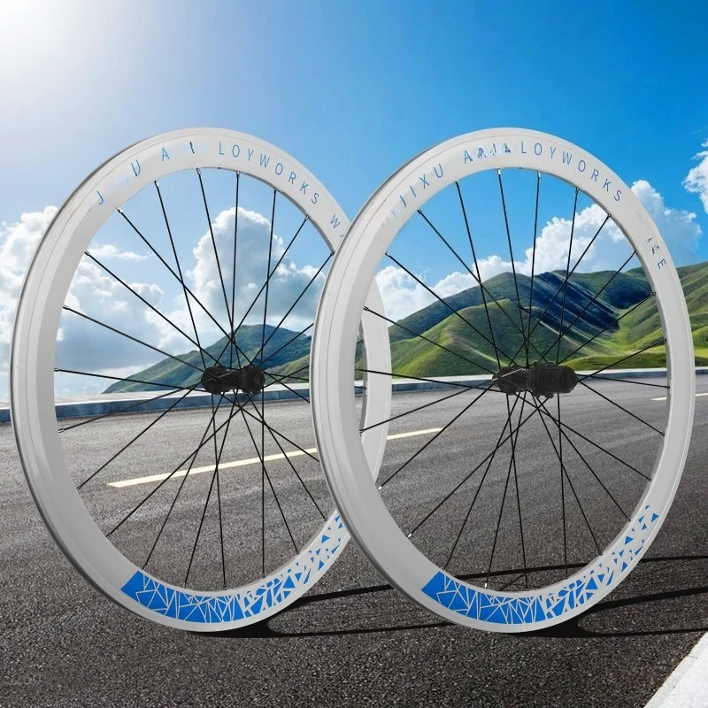 

700C 36T ratchet road car disc brake wheel set off-road road straight pull wheel set paint white