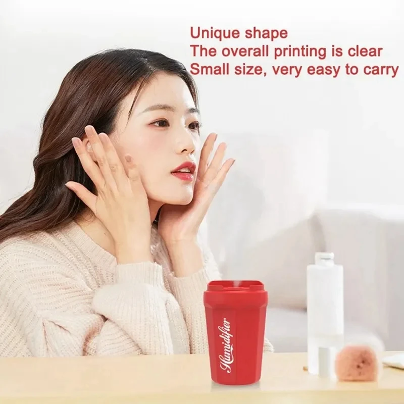 2Pcs Coke Cup Car Humidifier Mini Humidifier Bedroom Home USB Desktop Heavy Fog Mini Small Portable Air Humidifier