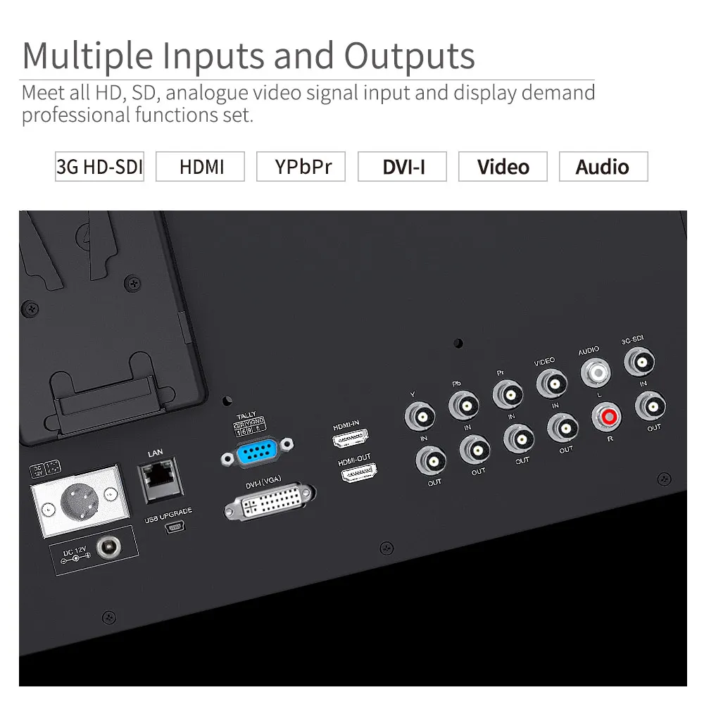 SEETEC P173-9HSD-CO 4K HDMI 3G SDI Carry on Broadcast Director Monitor Full HD 1920x1080 Aluminum Design with YPbPr Video Audio