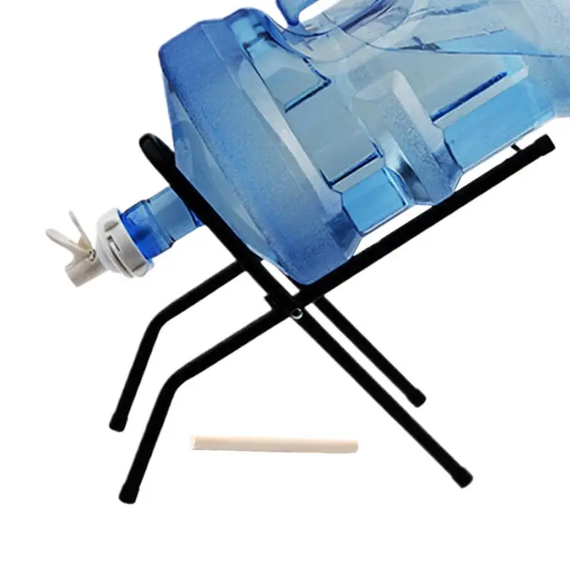 

Foldable Water Bottle Stand Thickened and bold bracket Built-in leak-proof rotating faucet Save effort for outdoor picnic