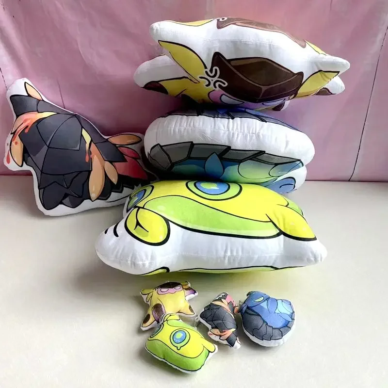Valorant game peripherals plush pillow Gekko's pet shark Preserved egg Hibao Diudiu plush pillow pendant boy girl birthday gift
