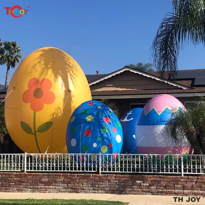 

Outdoor Giant Inflatable Easter Eggs 6m/20ft High Large Colorful Egg Balloon Toy for Decoration