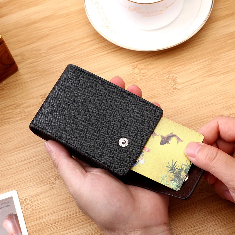 Men Credit Card Holder Leather Purse for Cards Case Wallet for Credit ID Bank Card Holder Women Cardholder and Coins Wallet