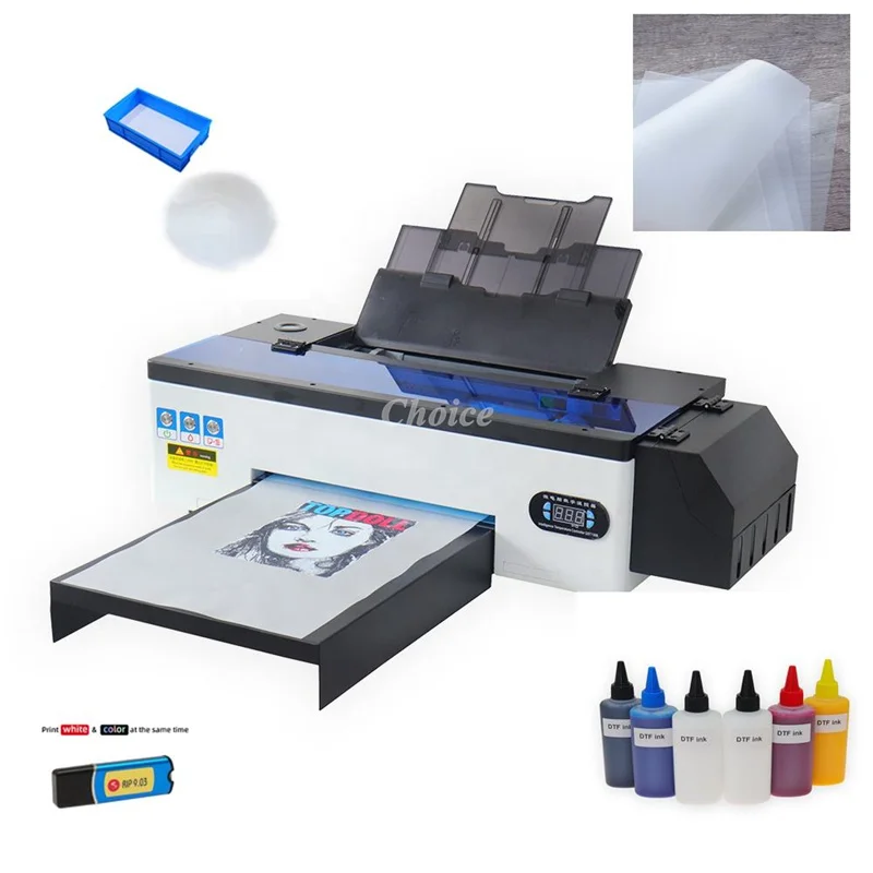 A3 DTF Printer Transfer Film Printer For T Shirt Pet Film Print DTF Ink Powder A3 T Shirt Printing Machine T Shirt Printer