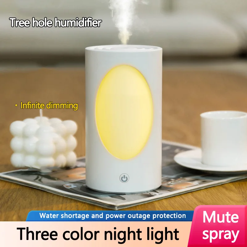 With Colorful LED Lights Diffuser Battery Rechargeable humidifier 600ml Large Capacity USB-Powered Aroma Diffuser Air Humidifier