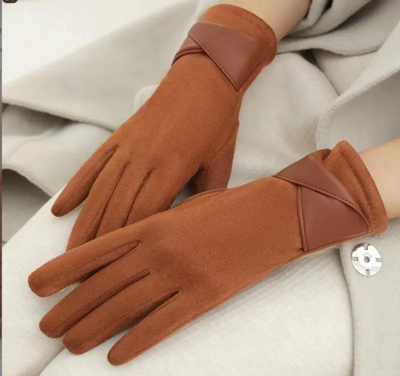 Korean Autumn Winter New Gloves Velvet Warm Cold Resistant …