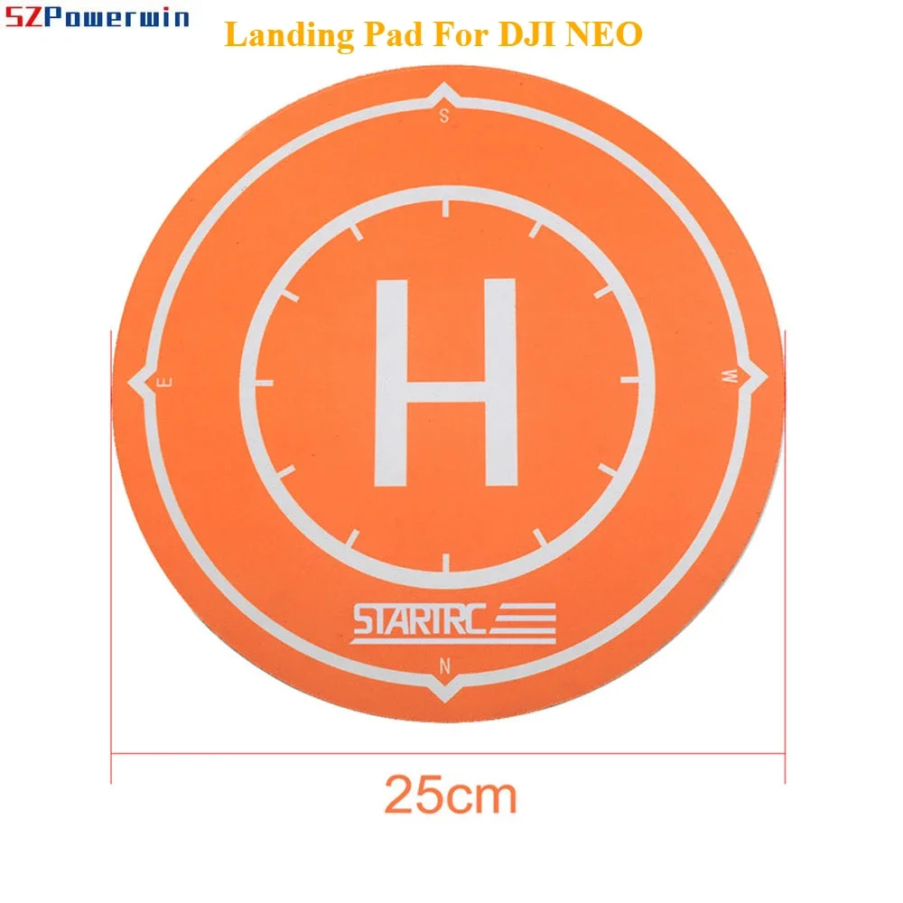 Powerwin For DJI Neo Landing Pad Foldable Mini Parking Apron 25cm/9.84inch Helipad for DJI NEO Drone Accessories