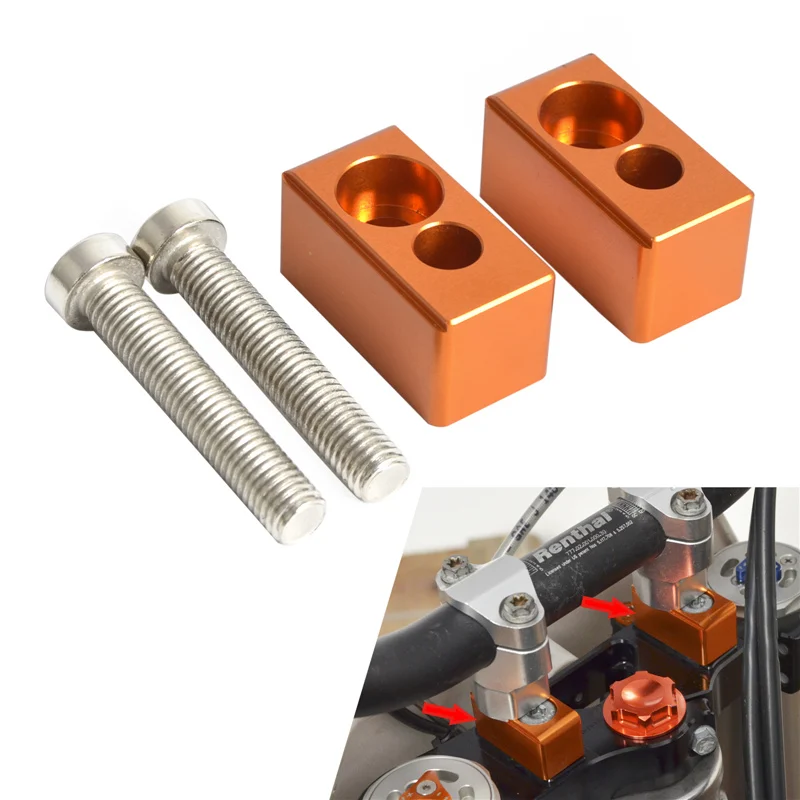 Motocross Handlebar Riser Height 22mm Spacers for KTM 150 200 250 300 350 450 525 530 SX SXF XC XCF XCW EXC EXCF XC-W EXC EXC-F